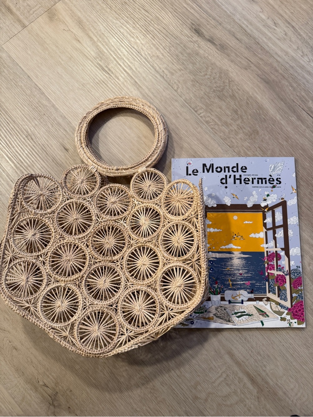 Hamptons Style Woven Ratten Tote